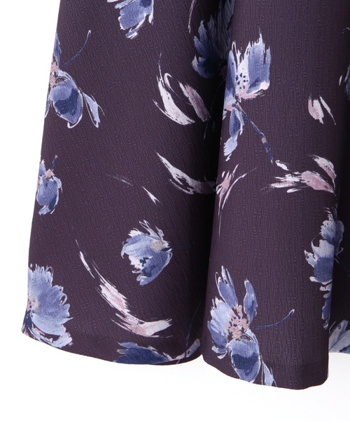 PROPORTION BODY DRESSING（プロポーションボディドレッシング）の「フラワープリントジャガードフレアＳＫ / 1211220020（スカート・レディース・ネイビー/ダークグレー/ホワイト系その他・MEDIUM/SMALL）」の17枚目の写真