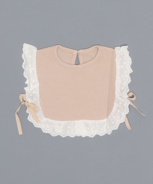 Bambin（ボンバン）の「【 Bambin / ボンバン 】 キッズ ナチュラルカラー レース 付け襟 / スタイ（スタイ/よだれかけ・キッズ・ブラウン/アイボリー/ナチュラル・FREE）」の6枚目の写真