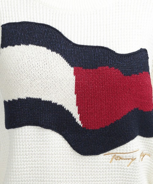 TOMMY HILFIGER（トミーヒルフィガー）の「モーションフラッグセーター（ニット/セーター・レディース・ホワイト・MEDIUM/SMALL/X-SMALL）」の4枚目の写真