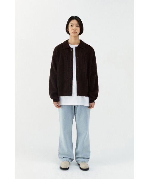 VIVASTUDIO（ビバスタジオ）の「BUTTON CARDIGAN（カーディガン/ボレロ・メンズ・ブラウン/ブルー・MEDIUM/LARGE）」の16枚目の写真