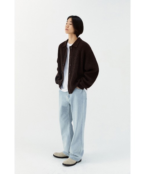 VIVASTUDIO（ビバスタジオ）の「BUTTON CARDIGAN（カーディガン/ボレロ・メンズ・ブラウン/ブルー・MEDIUM/LARGE）」の8枚目の写真