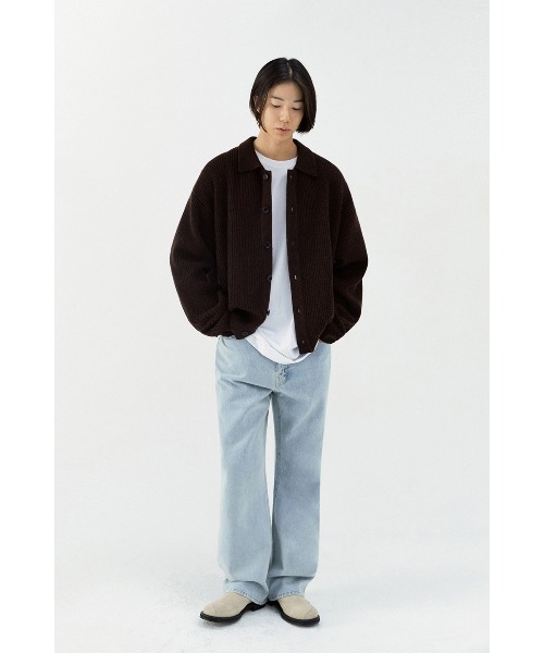 VIVASTUDIO（ビバスタジオ）の「BUTTON CARDIGAN（カーディガン/ボレロ・メンズ・ブラウン/ブルー・MEDIUM/LARGE）」の11枚目の写真