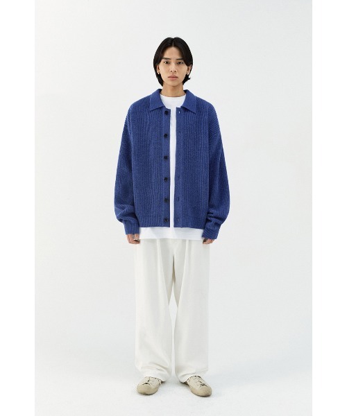 VIVASTUDIO（ビバスタジオ）の「BUTTON CARDIGAN（カーディガン/ボレロ・メンズ・ブラウン/ブルー・MEDIUM/LARGE）」の3枚目の写真