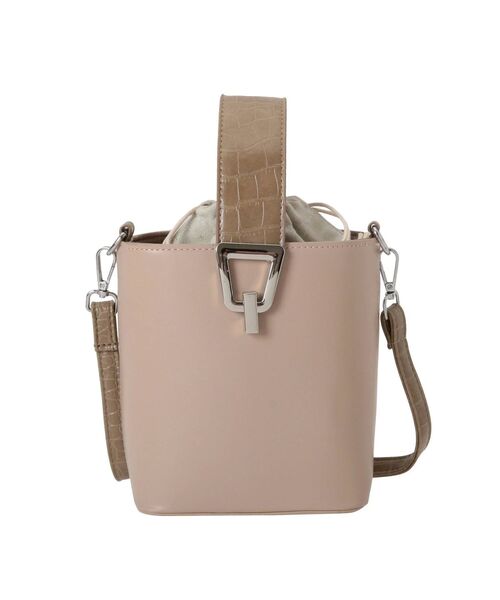 dazzlin（ダズリン）の「ハンドバイカラーカタオシバッグ（ハンドバッグ・レディース・オフホワイト/ベージュ・FREE）」の2枚目の写真