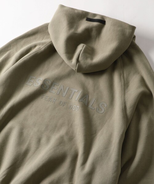 WEB限定 FOG ESSENTIALS/エフオージーエッセンシャルズ PULL OVER HOODIE BLACK LOGO / バックプリント プルオーバーフーディ