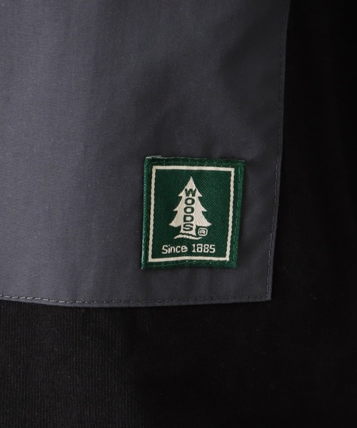 Woods(ウッズ)の「異素材ポケット バックプリント ロングスリーブTシャツ(Tシャツ/カットソー・メンズ・ホワイト/ブラック/グレー・XL/L/M)」の14枚目の写真