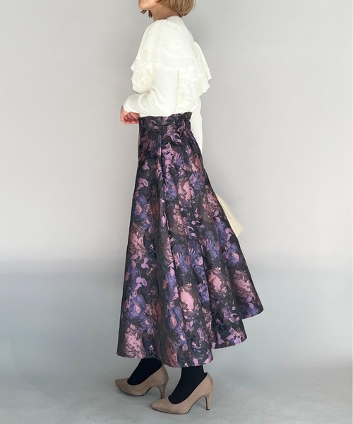 PICCIN(ピッチン)の「ラッフルウオッシャブルニット(ニット/セーター・レディース・ホワイト/ブラック/ピンクベージュ・M)」の9枚目の写真
