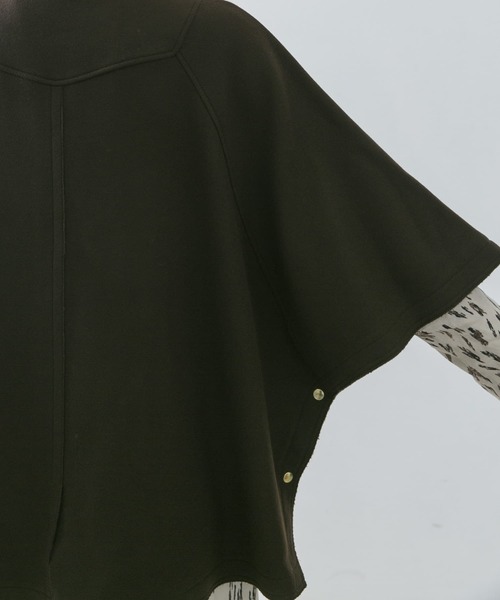 URBAN RESEARCH ROSSO WOMEN（アーバンリサーチ　ロッソ）の「ポンチョコート（その他アウター・レディース・ブラック/ブラウン・FREE）」の12枚目の写真