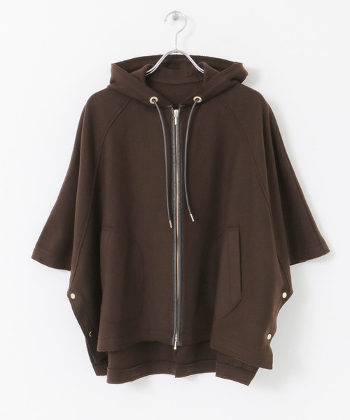 URBAN RESEARCH ROSSO WOMEN（アーバンリサーチ　ロッソ）の「ポンチョコート（その他アウター・レディース・ブラック/ブラウン・FREE）」の7枚目の写真