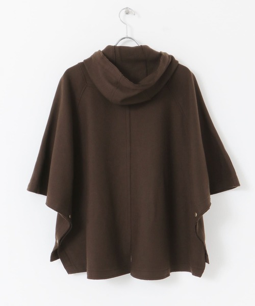 URBAN RESEARCH ROSSO WOMEN（アーバンリサーチ　ロッソ）の「ポンチョコート（その他アウター・レディース・ブラック/ブラウン・FREE）」の6枚目の写真