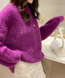 ビッグシルエットモヘアライクニットプルオーバー【ZOZOTOWN限定】
