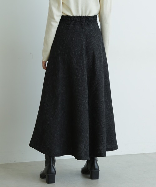 FREE'S MART（フリーズマート）の「【Sシリーズ対応】◆ミックスツィードフレアスカート（スカート・レディース・ブラック/ブラウン・SMALL/MEDIUM）」の5枚目の写真
