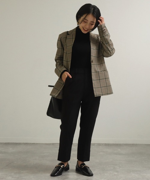 AULI（アウリィ）の「【低身長向けサイズ】PJサイドスリットアンクルテーパードパンツ（その他パンツ・レディース・ブラック/カーキ/モカ・S/XS/XXS）」の9枚目の写真