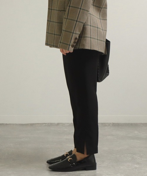 AULI（アウリィ）の「【低身長向けサイズ】PJサイドスリットアンクルテーパードパンツ（その他パンツ・レディース・ブラック/カーキ/モカ・S/XS/XXS）」の7枚目の写真