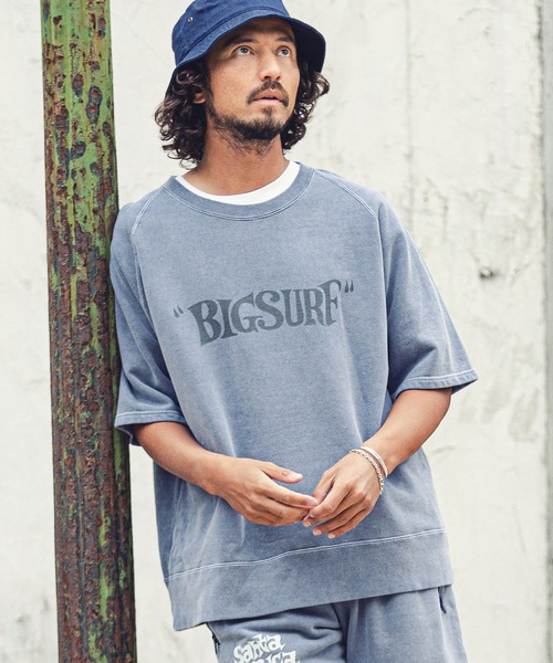 MARBLES(マーブルズ)の「mpa2749-PIGMENT COLOR S-SL SWEAT (BIG SURF)(スウェット・メンズ・チャコール/サックスブルー/ネイビー/レッド/トップグレー・M/L/XL/S)」の10枚目の写真