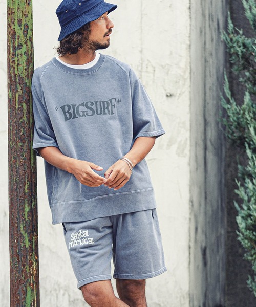 MARBLES(マーブルズ)の「mpa2749-PIGMENT COLOR S-SL SWEAT (BIG SURF)(スウェット・メンズ・チャコール/サックスブルー/ネイビー/レッド/トップグレー・M/L/XL/S)」の11枚目の写真