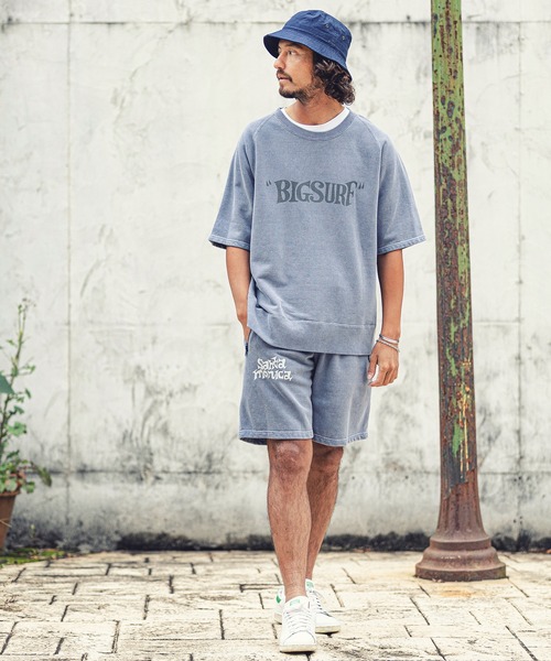 MARBLES(マーブルズ)の「mpa2749-PIGMENT COLOR S-SL SWEAT (BIG SURF)(スウェット・メンズ・チャコール/サックスブルー/ネイビー/レッド/トップグレー・M/L/XL/S)」の12枚目の写真