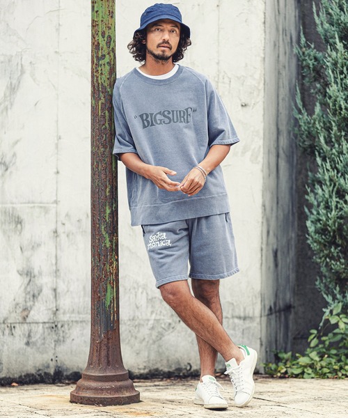 MARBLES(マーブルズ)の「mpa2749-PIGMENT COLOR S-SL SWEAT (BIG SURF)(スウェット・メンズ・チャコール/サックスブルー/ネイビー/レッド/トップグレー・M/L/XL/S)」の13枚目の写真