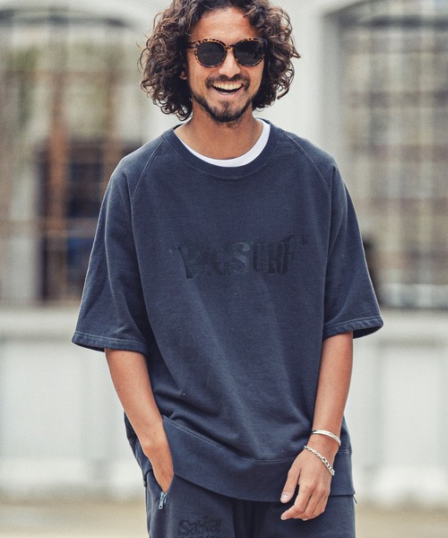 MARBLES(マーブルズ)の「mpa2749-PIGMENT COLOR S-SL SWEAT (BIG SURF)(スウェット・メンズ・チャコール/サックスブルー/ネイビー/レッド/トップグレー・M/L/XL/S)」の14枚目の写真