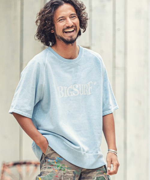 MARBLES(マーブルズ)の「mpa2749-PIGMENT COLOR S-SL SWEAT (BIG SURF)(スウェット・メンズ・チャコール/サックスブルー/ネイビー/レッド/トップグレー・M/L/XL/S)」の18枚目の写真