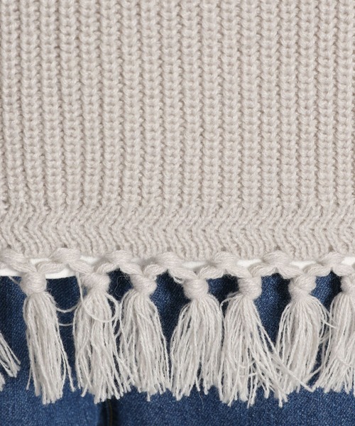 niko and...（ニコアンド）の「ウール混フリンジベスト（ベスト・レディース・ブラウン/レッド/ライトグレー・FREE）」の17枚目の写真