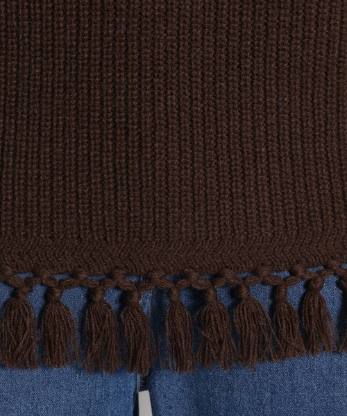 niko and...（ニコアンド）の「ウール混フリンジベスト（ベスト・レディース・ブラウン/レッド/ライトグレー・FREE）」の18枚目の写真