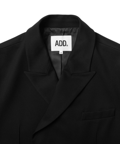 ADD SEOUL（エーディーディーソウル）の「【ADD SEOUL】HIDDEN BUTTON BLAZER / オーバーサイズ ダブルブレスト テーラードジャケット / セットアップ対応（テーラードジャケット・メンズ・ブラック/ダークブラウン・MEDIUM/LARGE）」の16枚目の写真