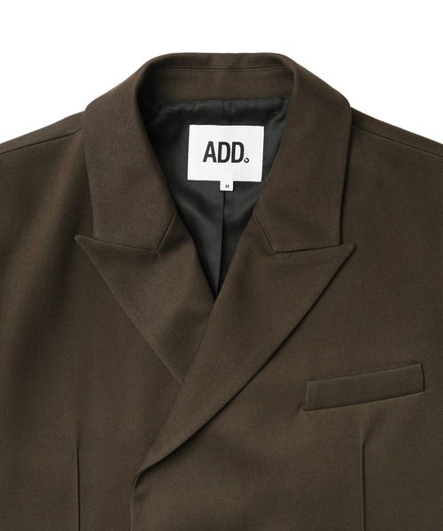 ADD SEOUL（エーディーディーソウル）の「【ADD SEOUL】HIDDEN BUTTON BLAZER / オーバーサイズ ダブルブレスト テーラードジャケット / セットアップ対応（テーラードジャケット・メンズ・ブラック/ダークブラウン・MEDIUM/LARGE）」の5枚目の写真