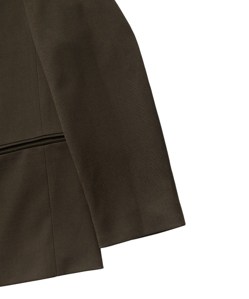 ADD SEOUL（エーディーディーソウル）の「【ADD SEOUL】HIDDEN BUTTON BLAZER / オーバーサイズ ダブルブレスト テーラードジャケット / セットアップ対応（テーラードジャケット・メンズ・ブラック/ダークブラウン・MEDIUM/LARGE）」の18枚目の写真