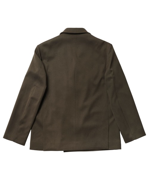 ADD SEOUL（エーディーディーソウル）の「【ADD SEOUL】HIDDEN BUTTON BLAZER / オーバーサイズ ダブルブレスト テーラードジャケット / セットアップ対応（テーラードジャケット・メンズ・ブラック/ダークブラウン・MEDIUM/LARGE）」の22枚目の写真