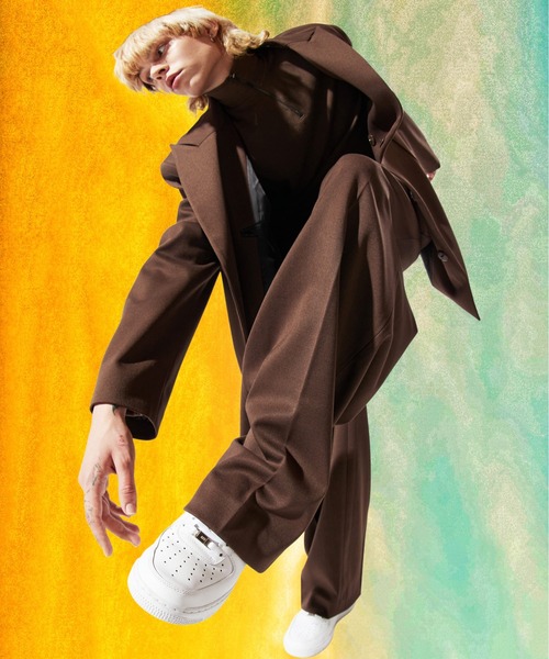 ADD SEOUL（エーディーディーソウル）の「【ADD SEOUL】HIDDEN BUTTON BLAZER / オーバーサイズ ダブルブレスト テーラードジャケット / セットアップ対応（テーラードジャケット・メンズ・ブラック/ダークブラウン・MEDIUM/LARGE）」の7枚目の写真