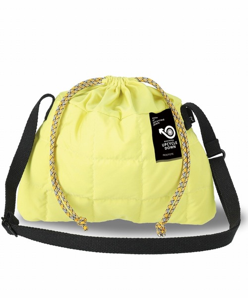 ROOTOTE（ルートート）の「ROOTOTE×NISHIKAWA アップサイクルダウンルートート/サコッシュ フェザールー.アップサイクル-A（ショルダーバッグ・レディース・ブラック/レモンイエロー/ターコイズブルー・FREE）」の3枚目の写真