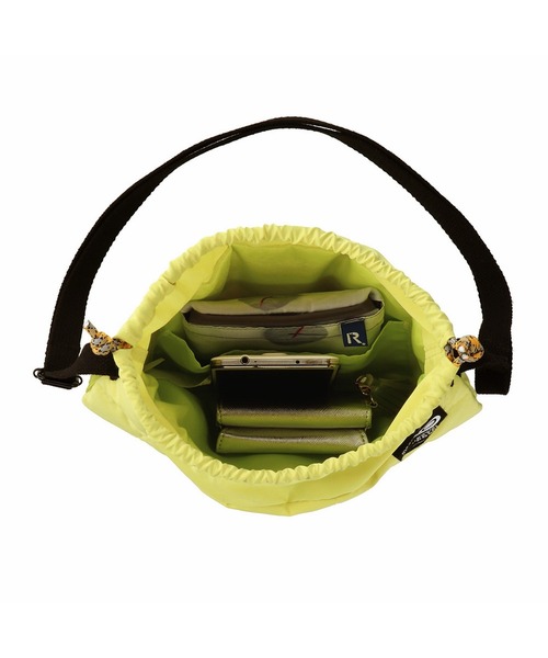 ROOTOTE（ルートート）の「ROOTOTE×NISHIKAWA アップサイクルダウンルートート/サコッシュ フェザールー.アップサイクル-A（ショルダーバッグ・レディース・ブラック/レモンイエロー/ターコイズブルー・FREE）」の8枚目の写真