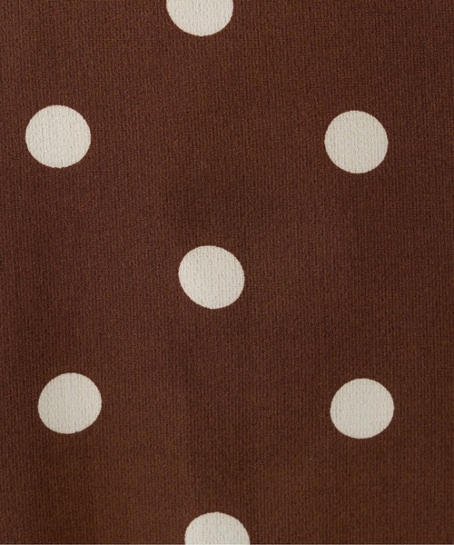 natural couture（ナチュラルクチュール）の「WEB限定カラー有り/osono長さ変えれるレトロドットスカート（スカート・レディース・ブラック/ブラウン/オフホワイト・FREE）」の5枚目の写真
