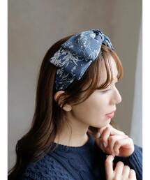 Areeam | ボタニカル柄リボンカチューシャ(カチューシャ)