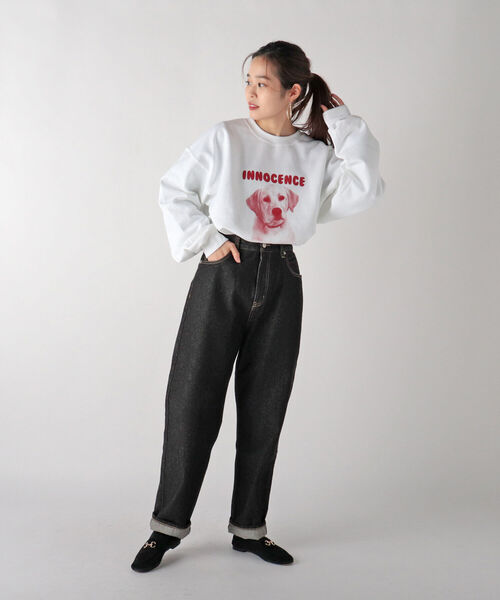 GLOSTER(グロスター)の「【GLOSTER/グロスター】DOG&CAT カラー裏起毛スウェット(スウェット・メンズ・ホワイト/ベージュ/サックスブルー・MEDIUM/LARGE)」の5枚目の写真