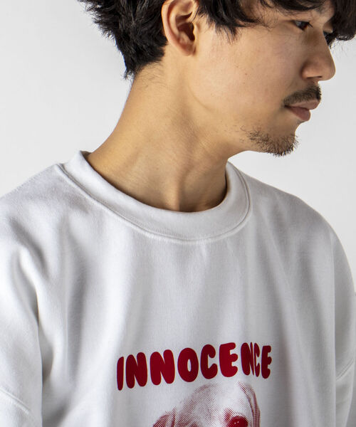 GLOSTER(グロスター)の「【GLOSTER/グロスター】DOG&CAT カラー裏起毛スウェット(スウェット・メンズ・ホワイト/ベージュ/サックスブルー・MEDIUM/LARGE)」の11枚目の写真