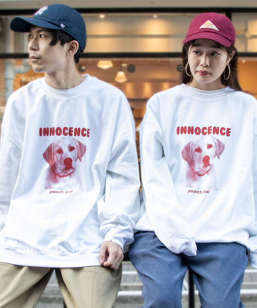 GLOSTER(グロスター)の「【GLOSTER/グロスター】DOG&CAT カラー裏起毛スウェット(スウェット・メンズ・ホワイト/ベージュ/サックスブルー・MEDIUM/LARGE)」の17枚目の写真