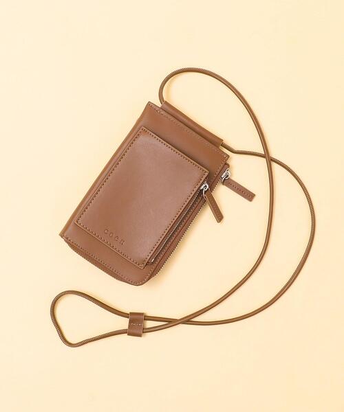coen（コーエン）の「スリムお財布ショルダーバッグ（ショルダーバッグ・レディース・ブラック/ライム/モカ・FREE）」の4枚目の写真