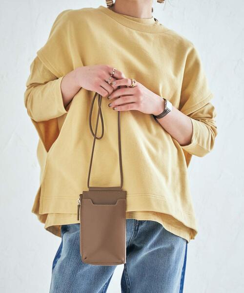 coen（コーエン）の「スリムお財布ショルダーバッグ（ショルダーバッグ・レディース・ブラック/ライム/モカ・FREE）」の7枚目の写真