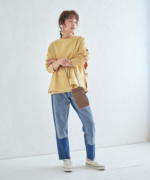 coen（コーエン）の「スリムお財布ショルダーバッグ（ショルダーバッグ・レディース・ブラック/ライム/モカ・FREE）」の8枚目の写真