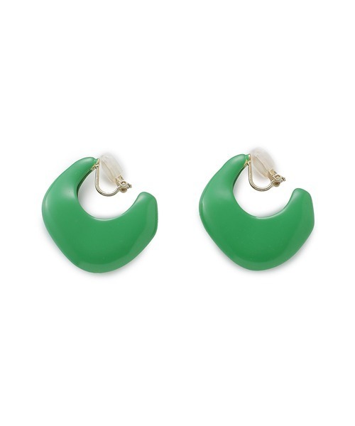 Mila Owen（ミラオーウェン）の「ボリュームアーチイヤリング（イヤリング・レディース・ゴールド/シルバー/グリーン・FREE）」の2枚目の写真