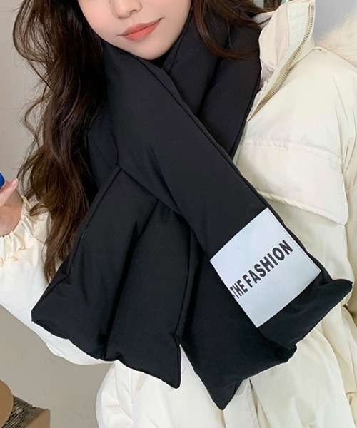 MANGROVE（マングローブ）の「キルティングダウンマフラー（マフラー・レディース・ブラック/ライトピンク/ホワイト/ベージュ・FREE）」の11枚目の写真