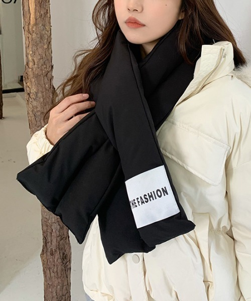 MANGROVE（マングローブ）の「キルティングダウンマフラー（マフラー・レディース・ブラック/ライトピンク/ホワイト/ベージュ・FREE）」の12枚目の写真