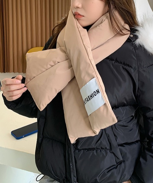 MANGROVE（マングローブ）の「キルティングダウンマフラー（マフラー・レディース・ブラック/ライトピンク/ホワイト/ベージュ・FREE）」の18枚目の写真