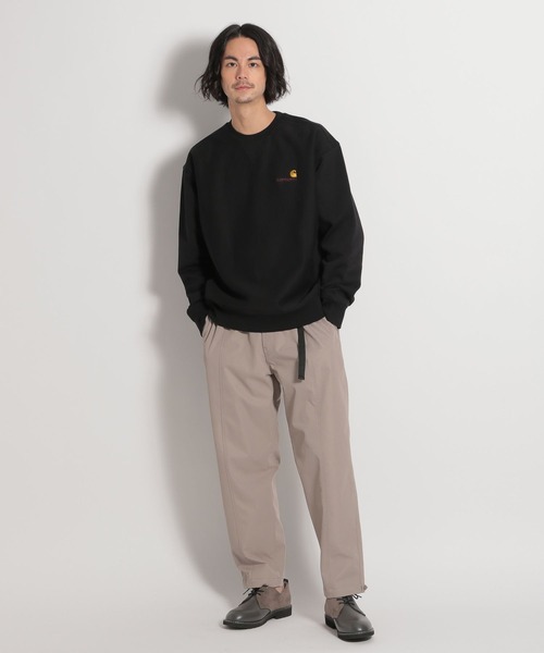 Carhartt WIP(カーハートダブリューアイピー)の「【Carhartt WIP(カーハートダブリューアイピー)】アメリカンスクリプトスウェットシャツ(スウェット・メンズ・ブラック/グリーン・MEDIUM/LARGE)」の3枚目の写真