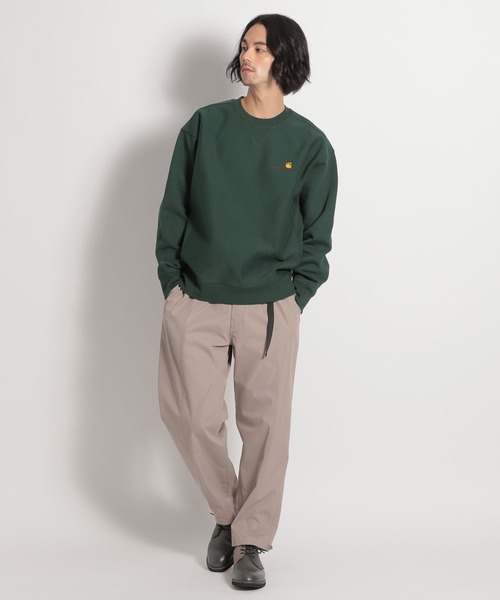 Carhartt WIP(カーハートダブリューアイピー)の「【Carhartt WIP(カーハートダブリューアイピー)】アメリカンスクリプトスウェットシャツ(スウェット・メンズ・ブラック/グリーン・MEDIUM/LARGE)」の4枚目の写真