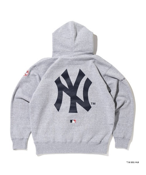 APPLEBUM（アップルバム）の「“NY Yankees Boy” Sweat Parka（パーカー・メンズ・ヘザーグレー/ネイビー・MEDIUM/XX-LARGE/LARGE/X-LARGE）」の12枚目の写真