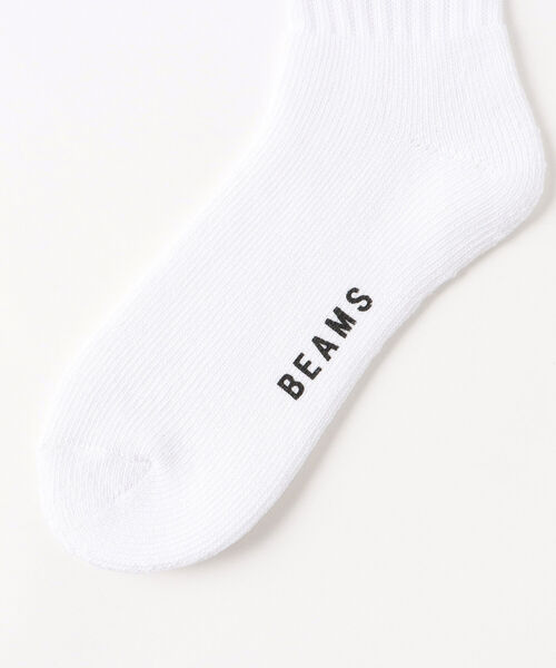 BEAMS(ビームス)の「BEAMS / パイルソックス 2P(ソックス/靴下・メンズ・ホワイト/ブラック/オフホワイト・ONE SIZE)」の5枚目の写真