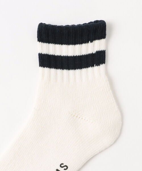 BEAMS(ビームス)の「BEAMS / パイルソックス 2P(ソックス/靴下・メンズ・ホワイト/ブラック/オフホワイト・ONE SIZE)」の6枚目の写真